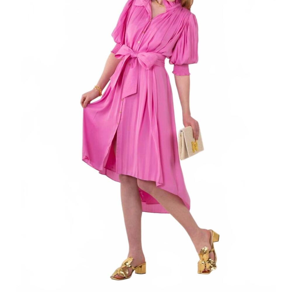 NEW EMILY MCCARTHY rowan dress in fuchsia pink - Picture 5 of 5